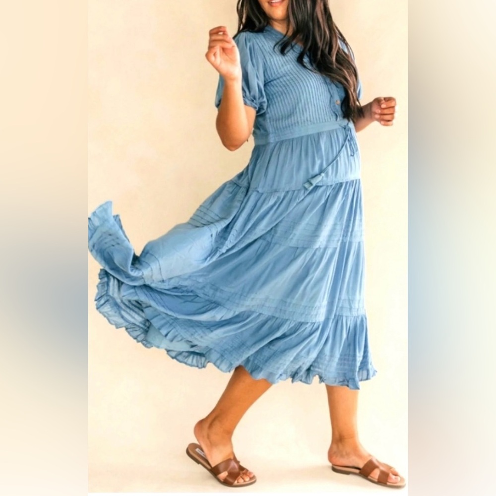 EUC JessaKae Blue Heartbreaker Dress in 2X